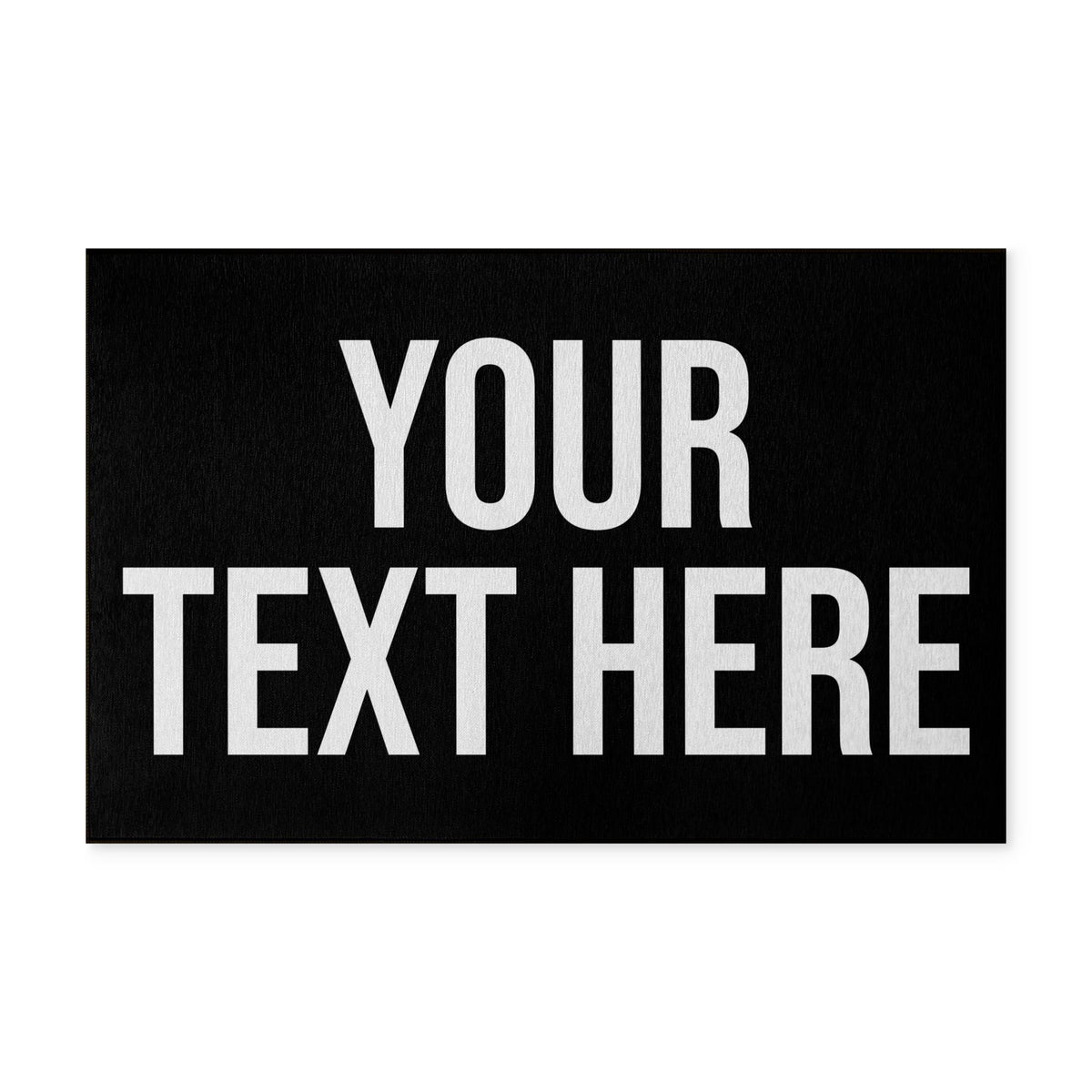 PERSONALIZED TEXT WASHABLE RUG