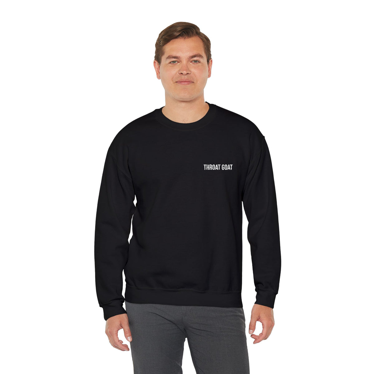 THROAT GOAT ALL-GENDER EMBROIDERED SWEATSHIRT