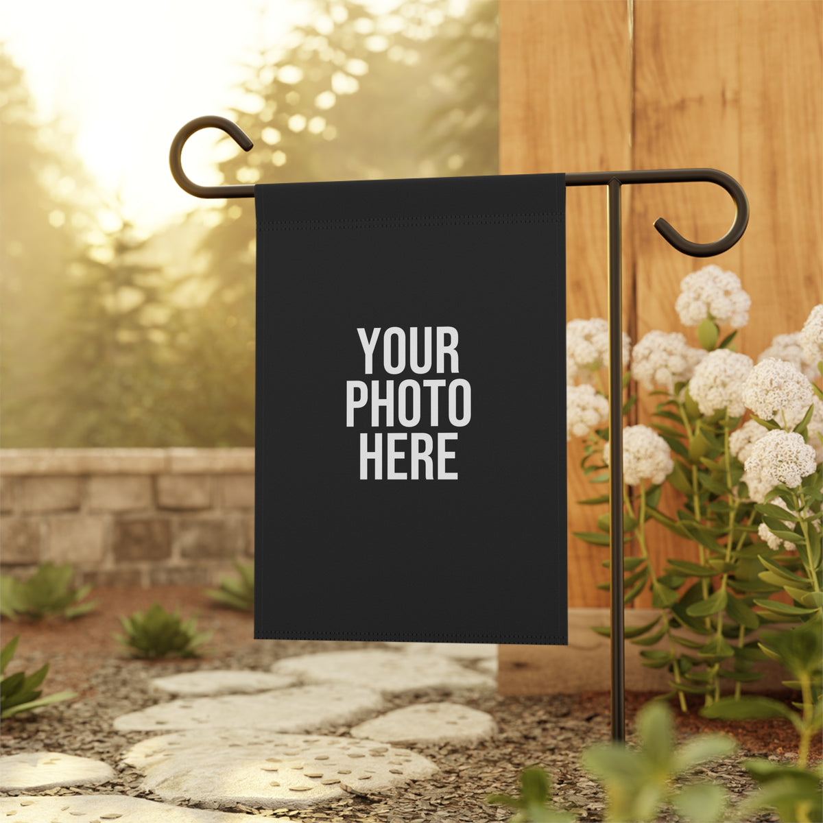 PERSONALIZED PHOTO GARDEN FLAG