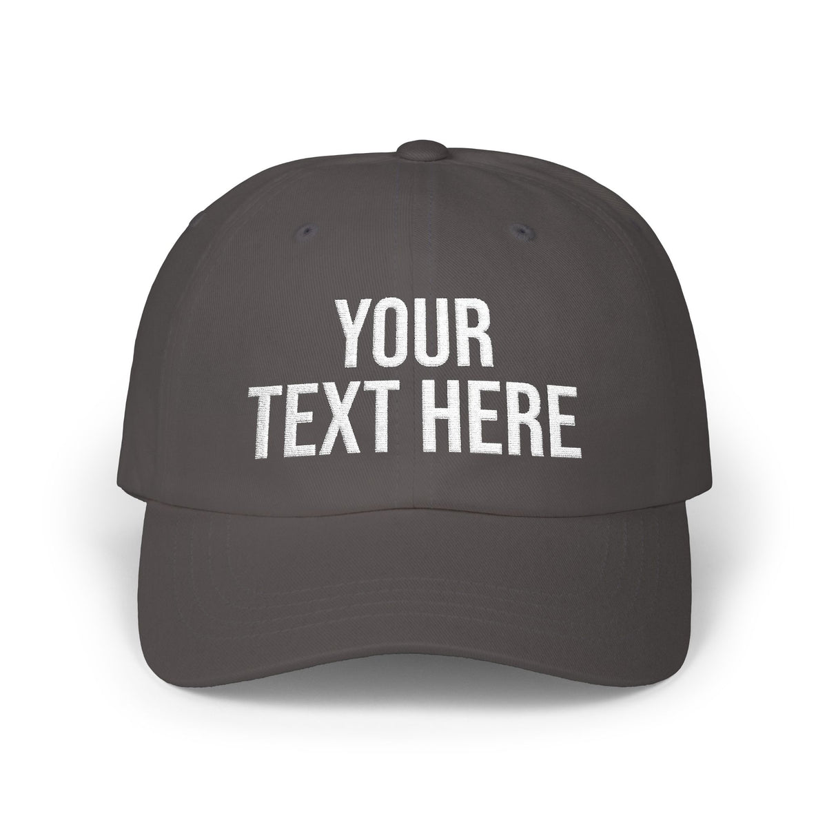 PERSONALIZED TEXT EMBROIDERED CAP