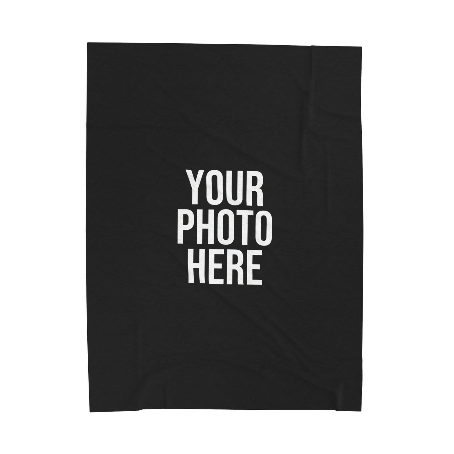 PERSONALIZED PHOTO VELVETEEN PLUSH BLANKET