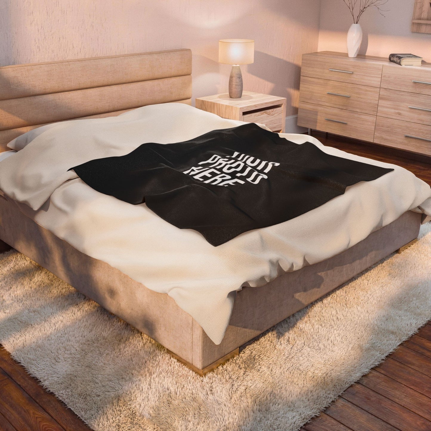 PERSONALIZED PHOTO VELVETEEN PLUSH BLANKET