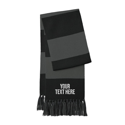 PERSONALIZED TEXT EMBROIDERED SPECTATOR SCARF