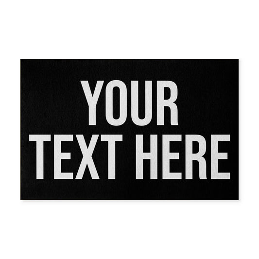 PERSONALIZED TEXT WASHABLE RUG