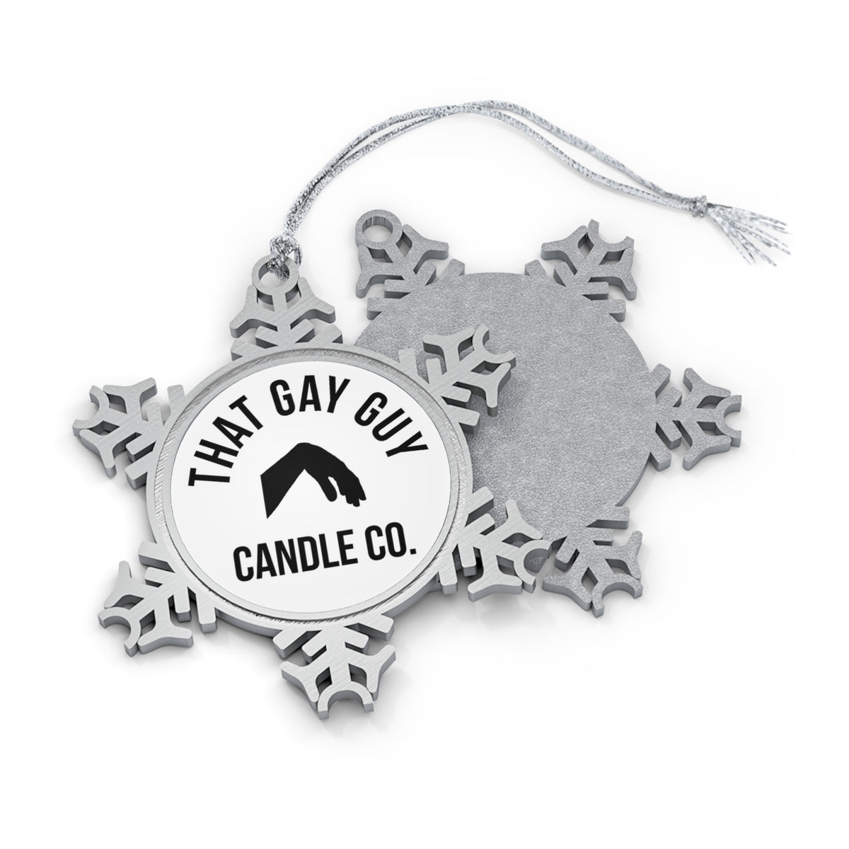 LOGO PEWTER SNOWFLAKE ORNAMENT