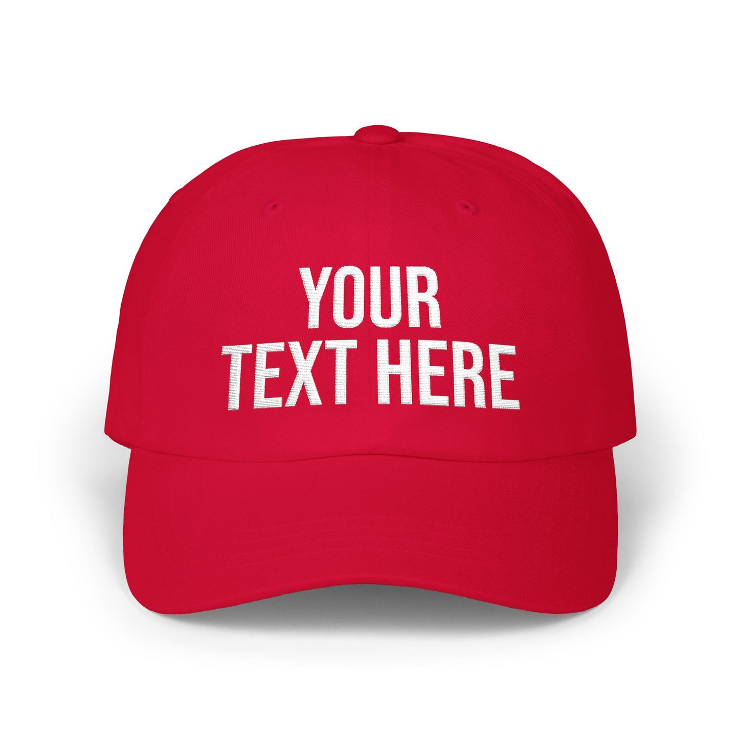 PERSONALIZED TEXT EMBROIDERED CAP