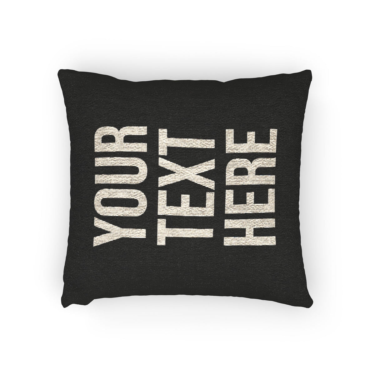 PERSONALIZED TEXT WOVEN PILLOW