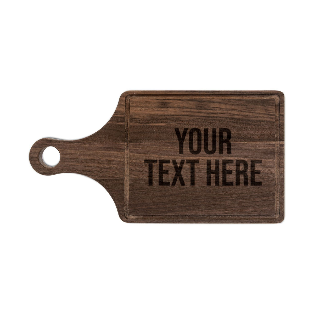 PERSONALIZED TEXT ENGRAVED WOODEN CUTTING BOARD