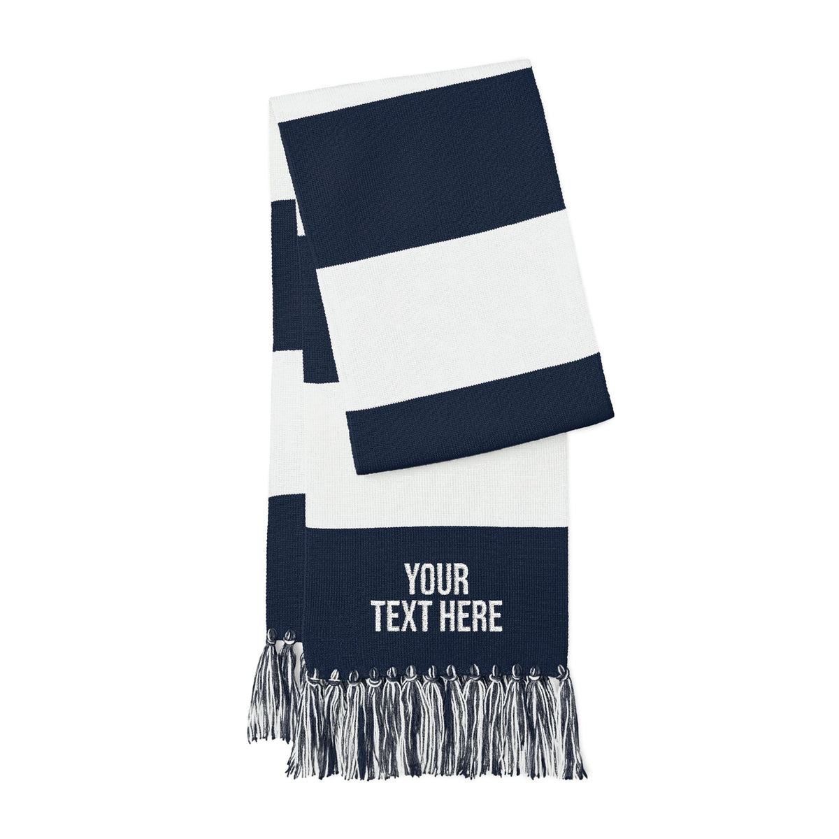 PERSONALIZED TEXT EMBROIDERED SPECTATOR SCARF