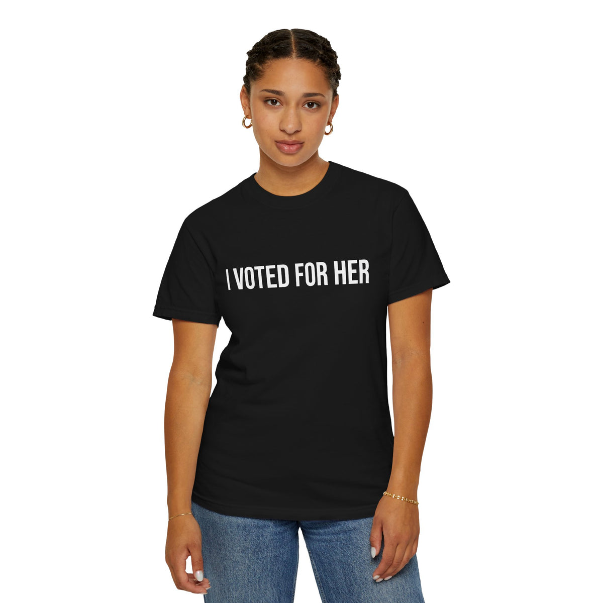 I VOTED FOR HER ALL-GENDER TEE