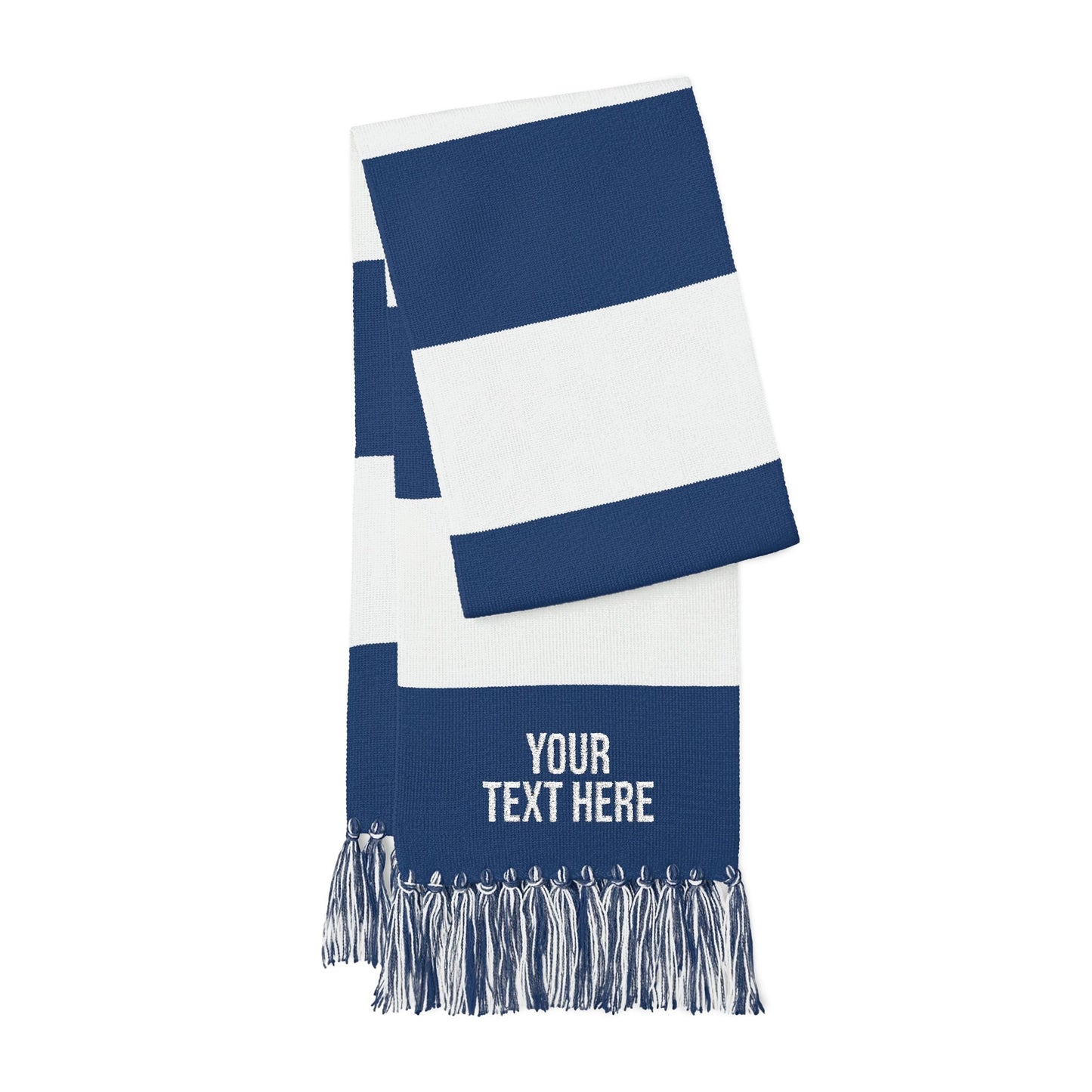 PERSONALIZED TEXT EMBROIDERED SPECTATOR SCARF