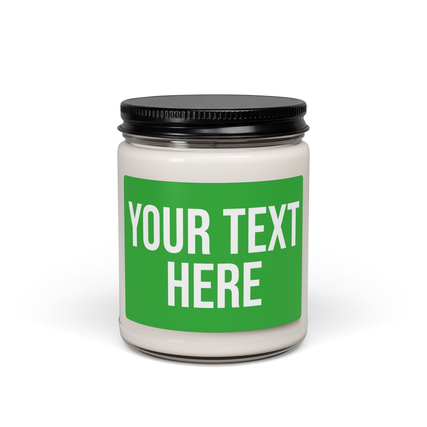 PERSONALIZED TEXT LABEL GREEN + WHITE