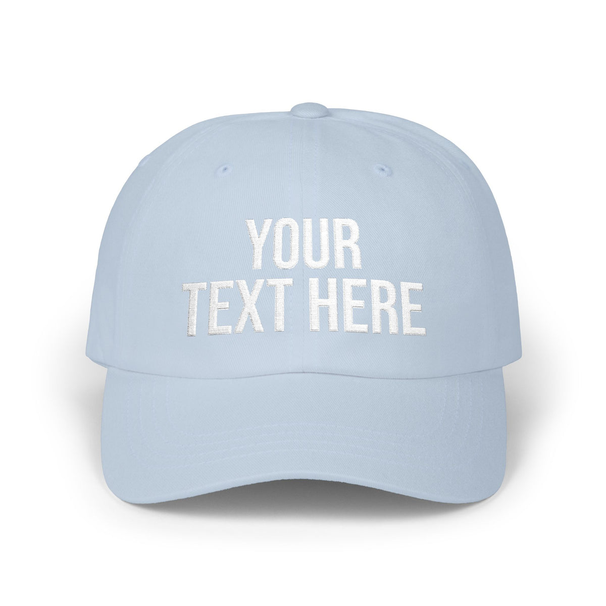 PERSONALIZED TEXT EMBROIDERED CAP
