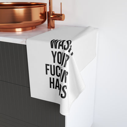 WASH YOUR FUCKING HANDS HAND TOWEL