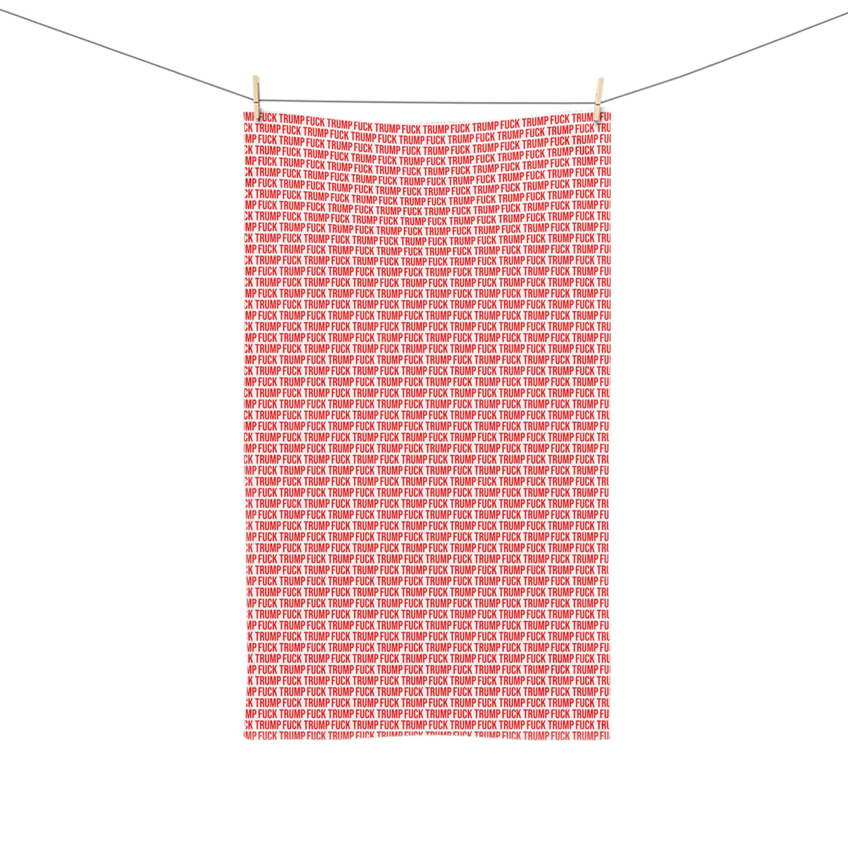 FUCK TRUMP HAND TOWEL RED