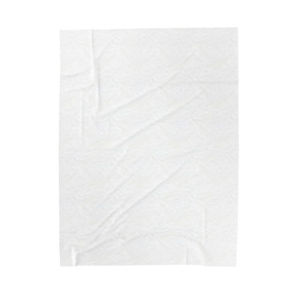 PERSONALIZED TEXT VELVETEEN PLUSH BLANKET BLACK + WHITE