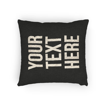 PERSONALIZED TEXT WOVEN PILLOW