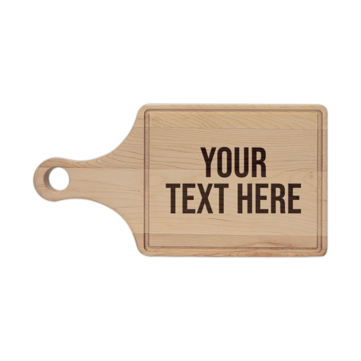 PERSONALIZED TEXT ENGRAVED WOODEN CUTTING BOARD