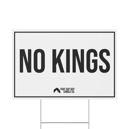 NO KINGS YARD SIGN