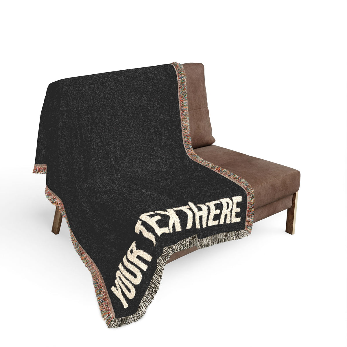 PERSONALIZED TEXT WOVEN BLANKET