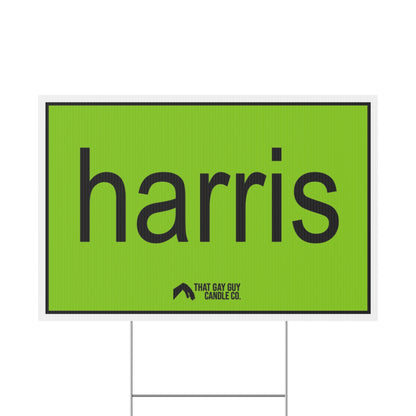 HARRIS BRAT YARD SIGN