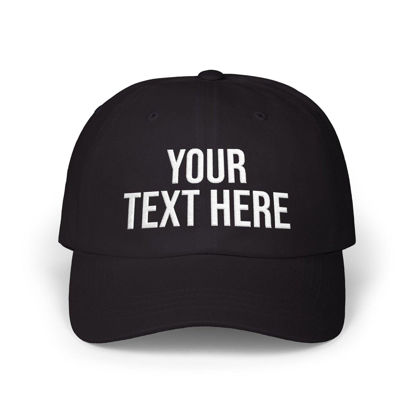 PERSONALIZED TEXT EMBROIDERED CAP
