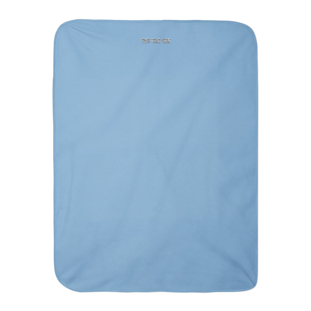 PERSONALIZED TEXT EMBROIDERED INFANT BLANKET
