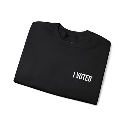 I VOTED ALL-GENDER EMBROIDERED SWEATSHIRT