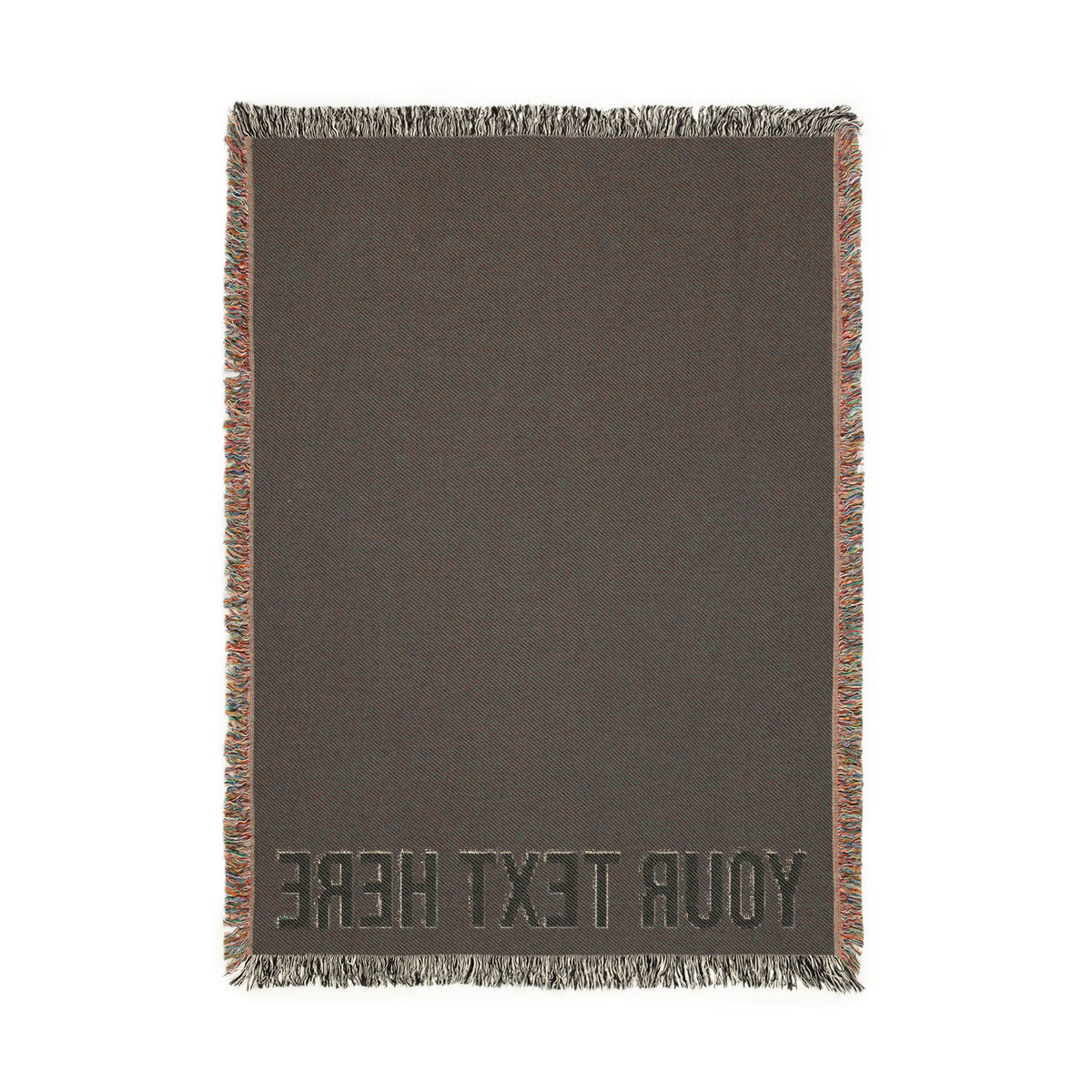 PERSONALIZED TEXT WOVEN BLANKET