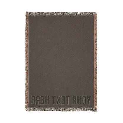 PERSONALIZED TEXT WOVEN BLANKET