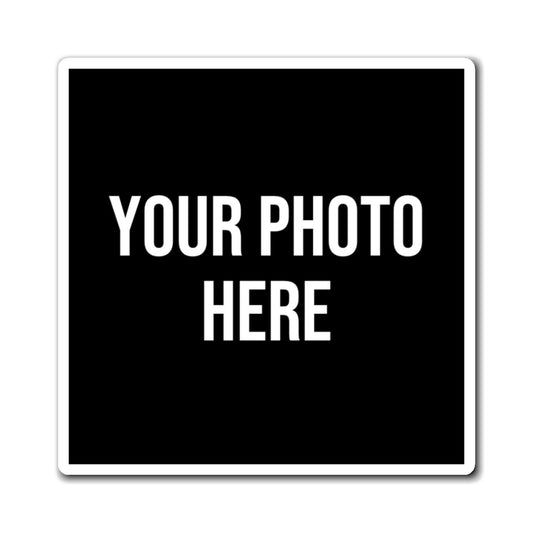PERSONALIZED PHOTO SQUARE VINYL MAGNET