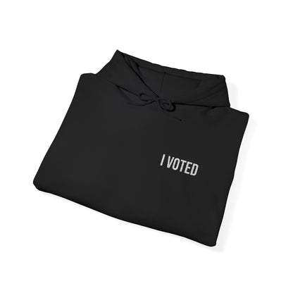 I VOTED ALL-GENDER EMBROIDERED HOODIE