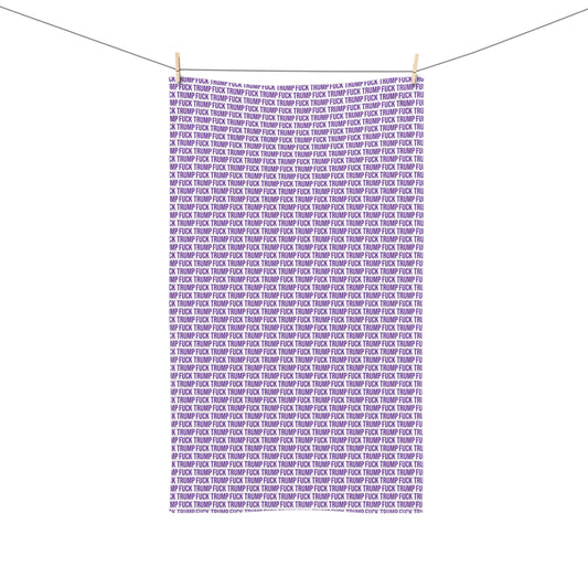 FUCK TRUMP HAND TOWEL PURPLE