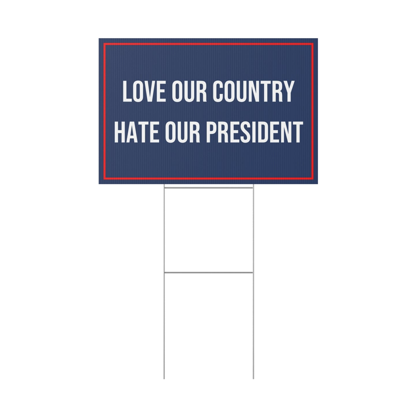 LOVE OUR COUNTRY YARD SIGN