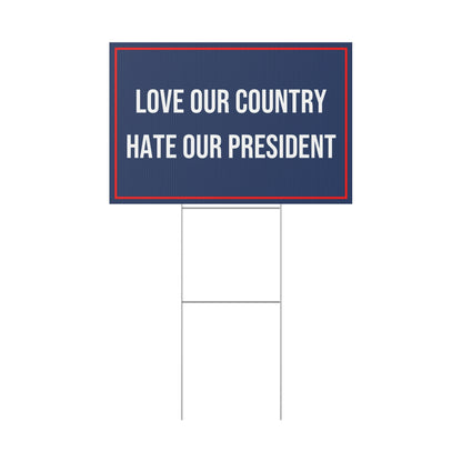 LOVE OUR COUNTRY YARD SIGN