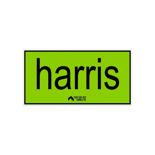 HARRIS BRAT BUMPER STICKER