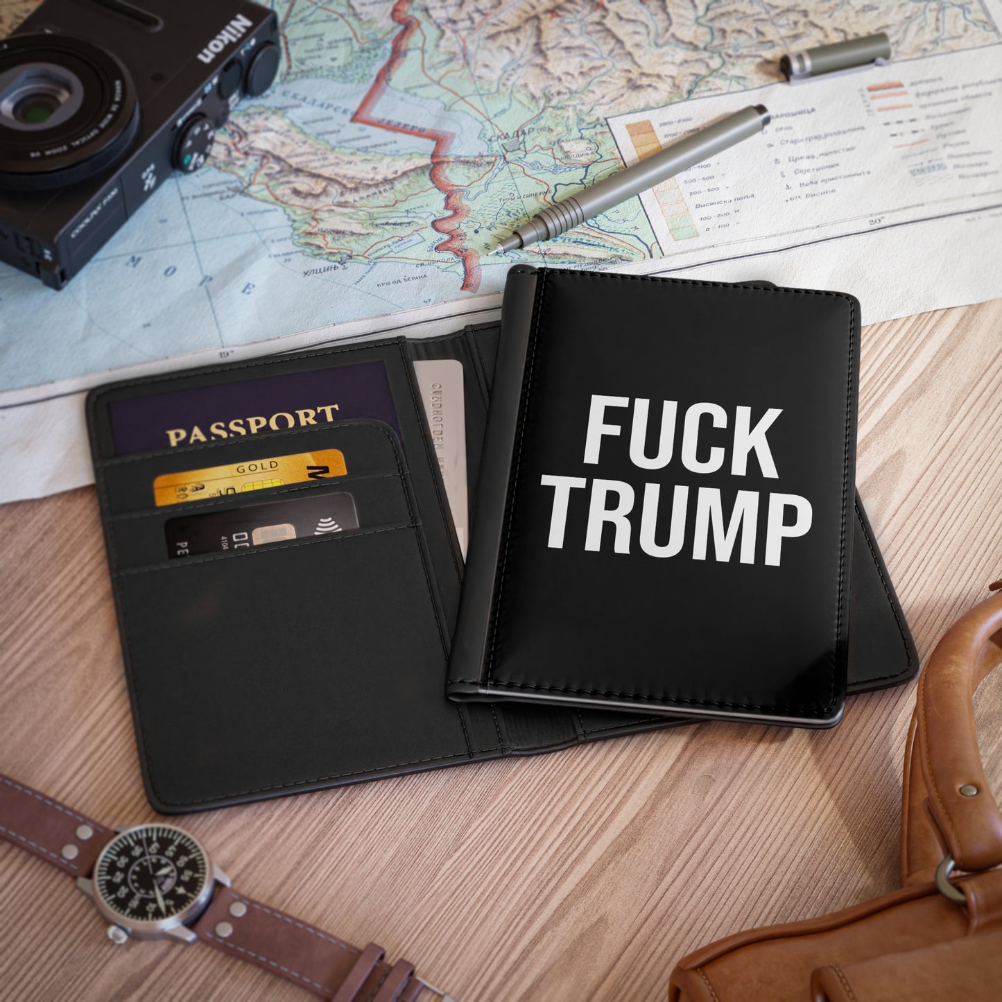 FUCK TRUMP PASSPORT COVER