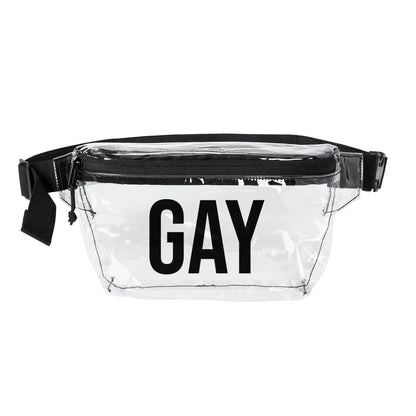 GAY TRANSPARENT FANNY PACK