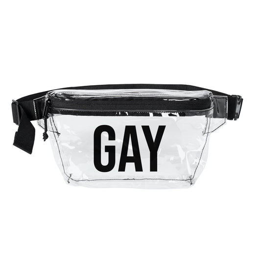 GAY TRANSPARENT FANNY PACK