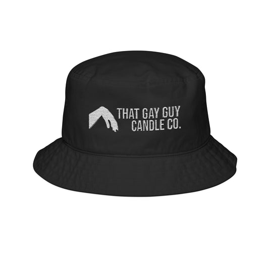 EMBROIDERED LOGO BUCKET HAT