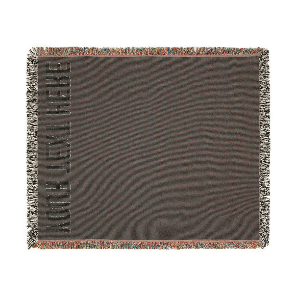 PERSONALIZED TEXT WOVEN BLANKET