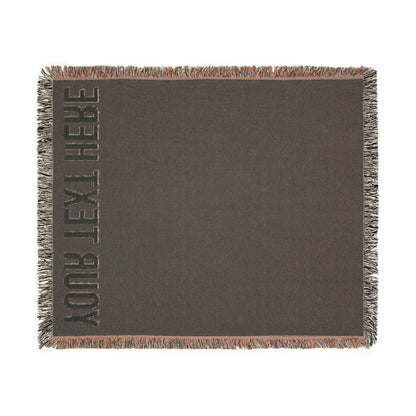 PERSONALIZED TEXT WOVEN BLANKET