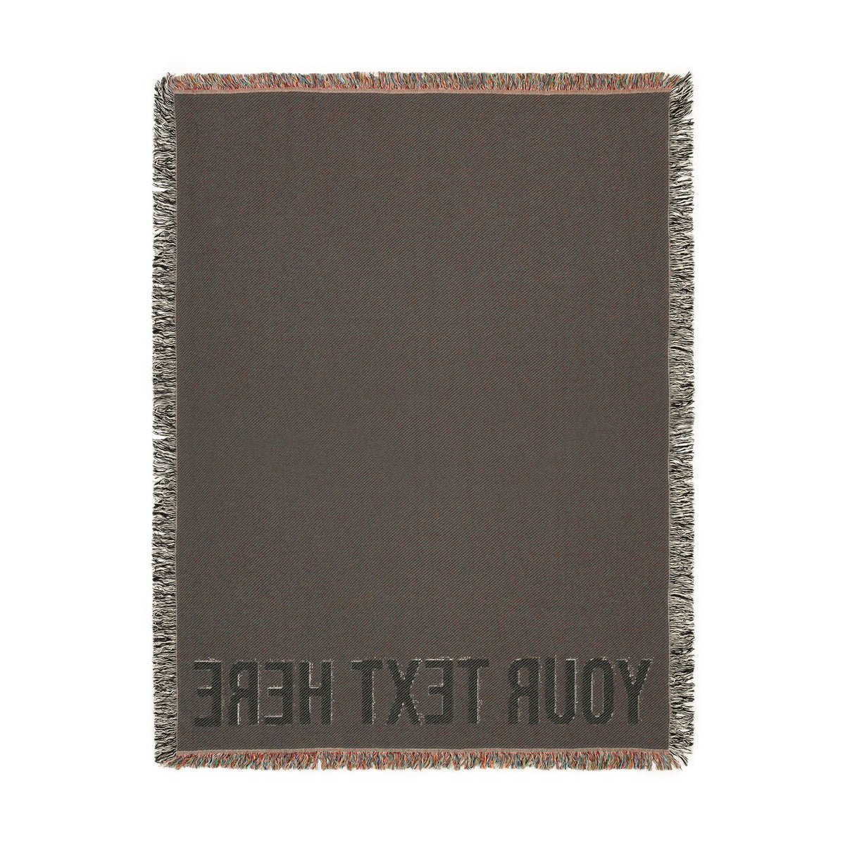 PERSONALIZED TEXT WOVEN BLANKET