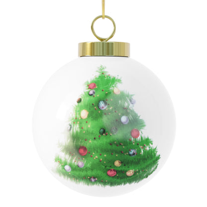 PERSONALIZED PHOTO CERAMIC BALL ORNAMENT
