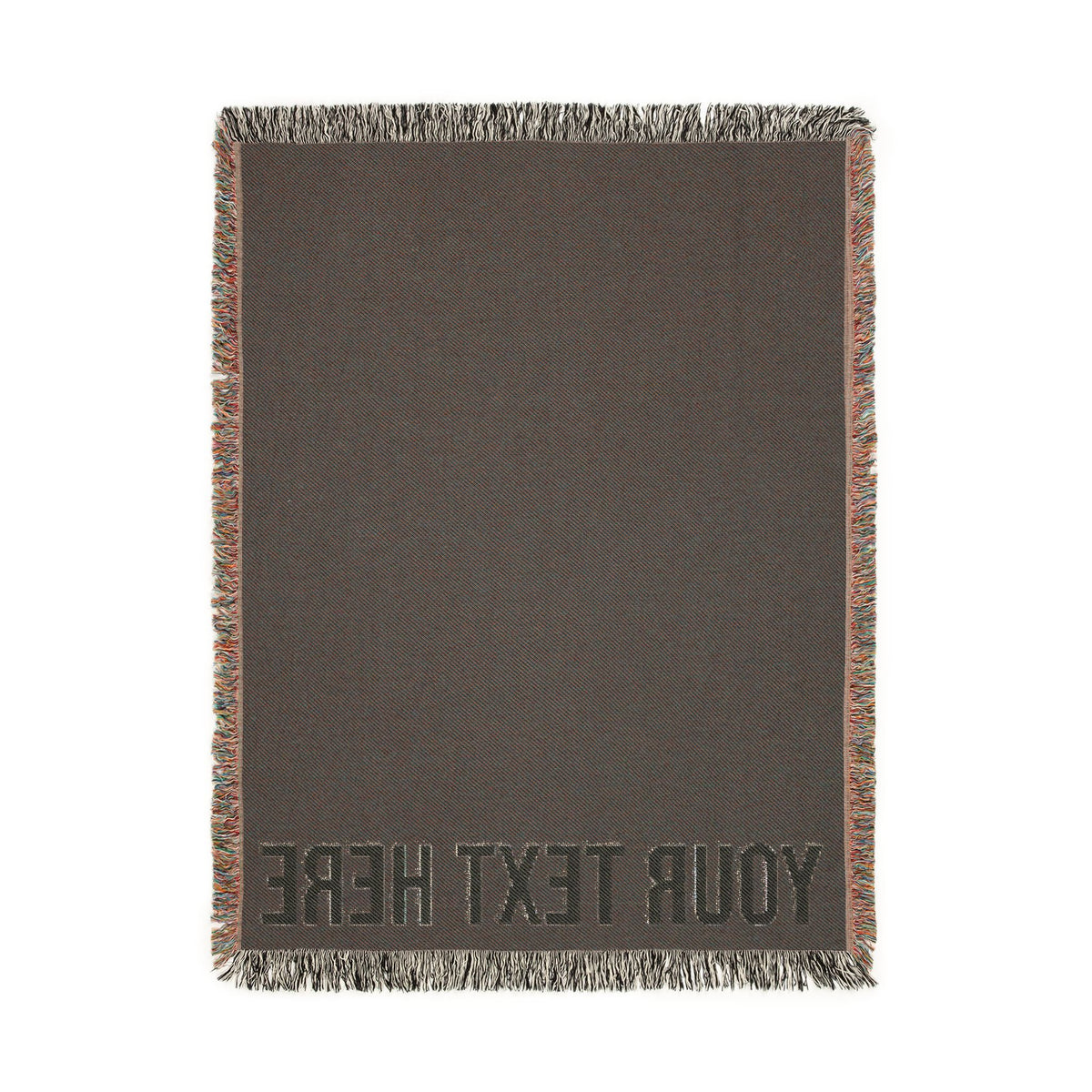 PERSONALIZED TEXT WOVEN BLANKET