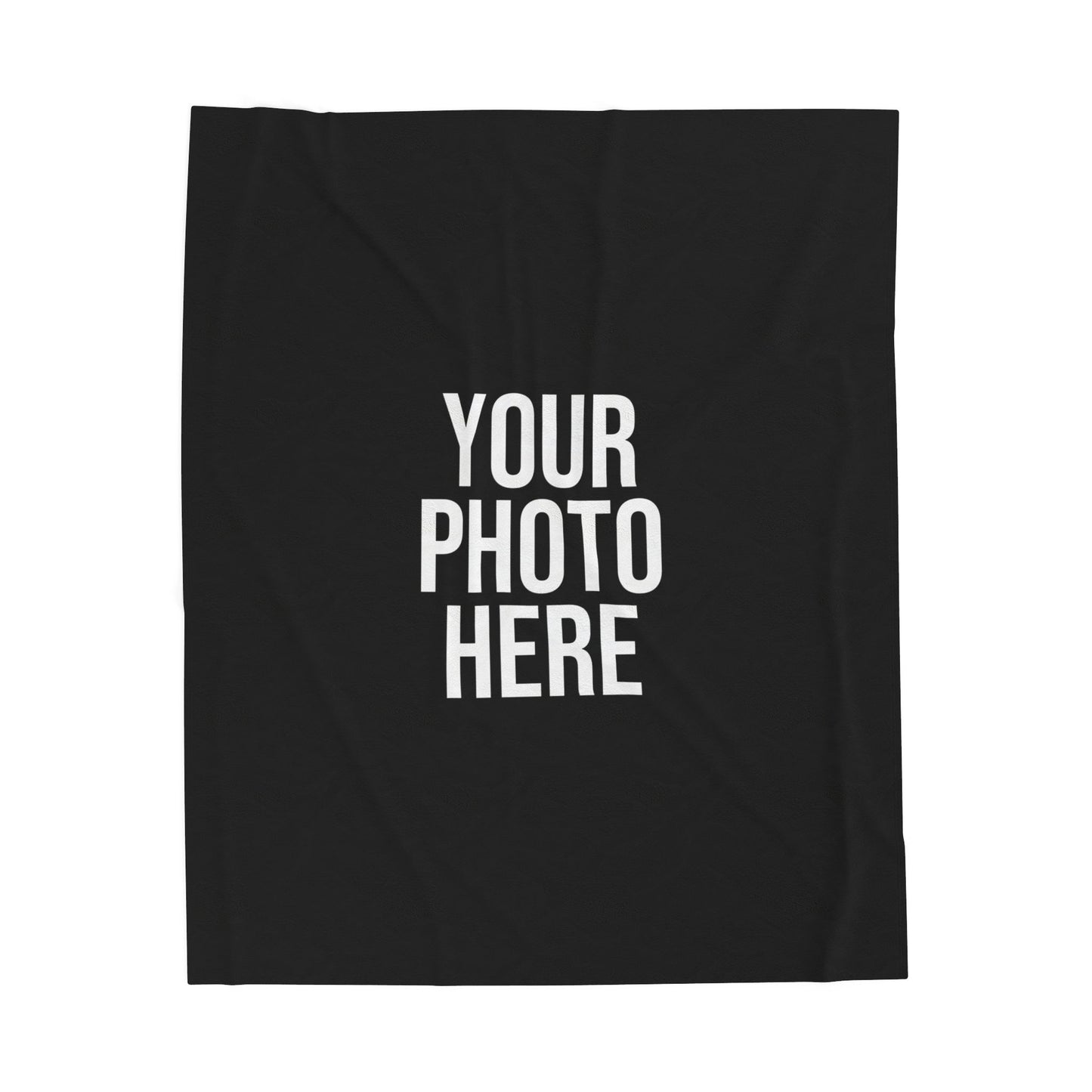 PERSONALIZED PHOTO VELVETEEN PLUSH BLANKET
