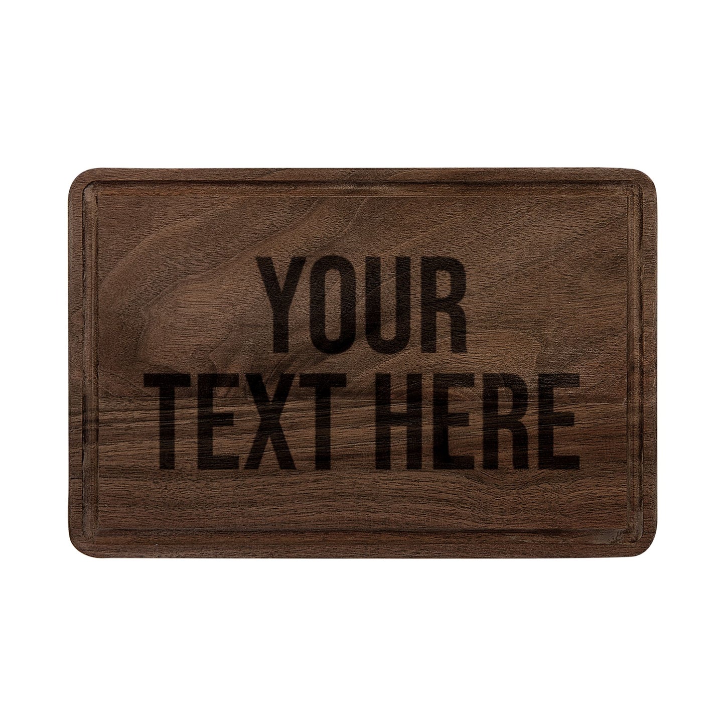 PERSONALIZED TEXT ENGRAVED WOODEN CUTTING BOARD
