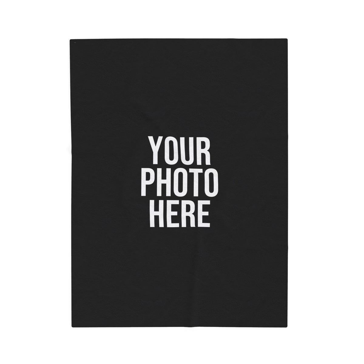 PERSONALIZED PHOTO VELVETEEN PLUSH BLANKET
