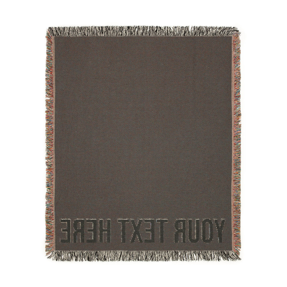 PERSONALIZED TEXT WOVEN BLANKET