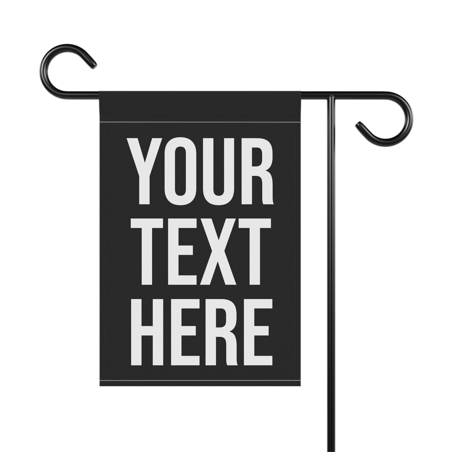 PERSONALIZED TEXT GARDEN FLAG
